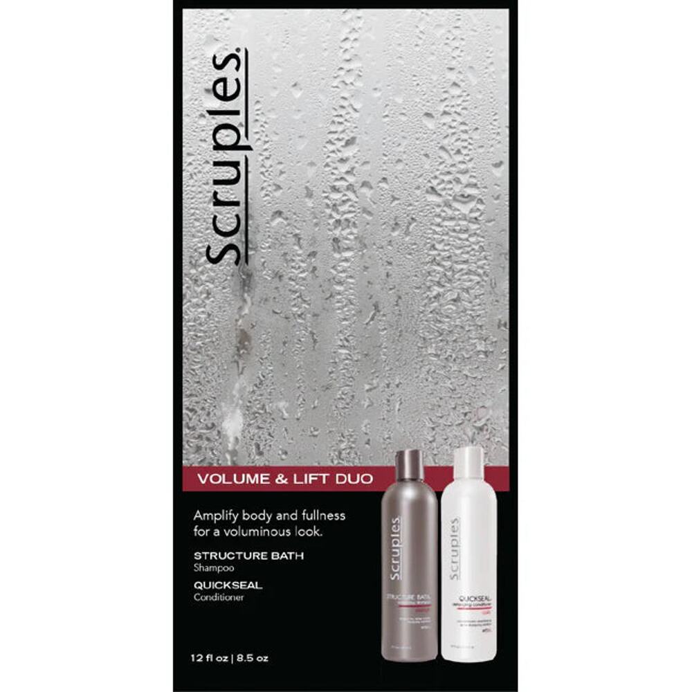 Scruples Structure Bath Shampoo 12 oz & Quickseal Conditioner 8.5 oz Duo
